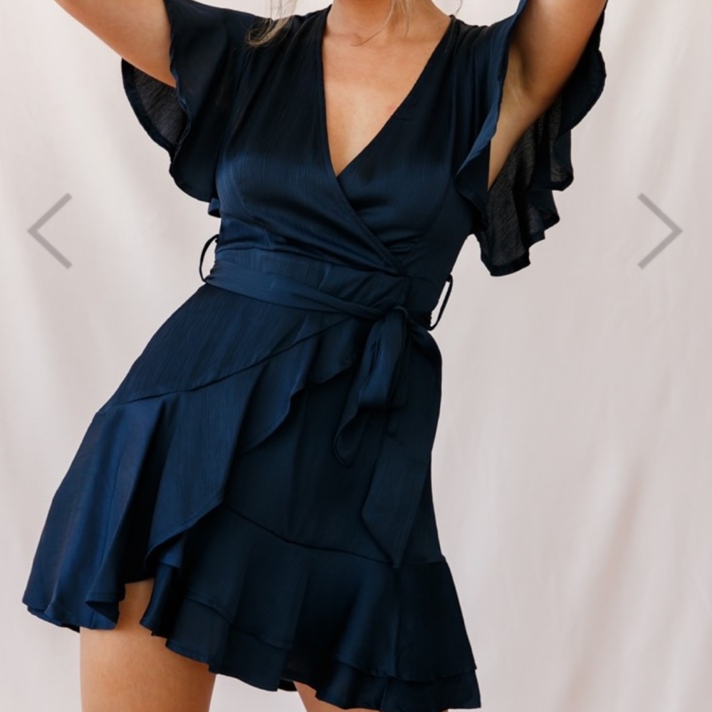 Selfie Leslie Navy Dress brand new with tags (S)